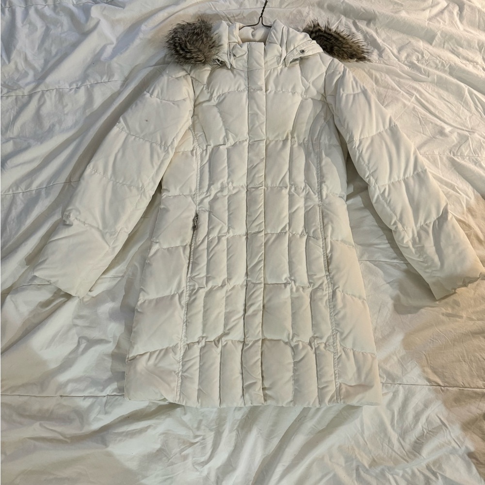 Eddie Bauer Down Winter White Jacket- Size M